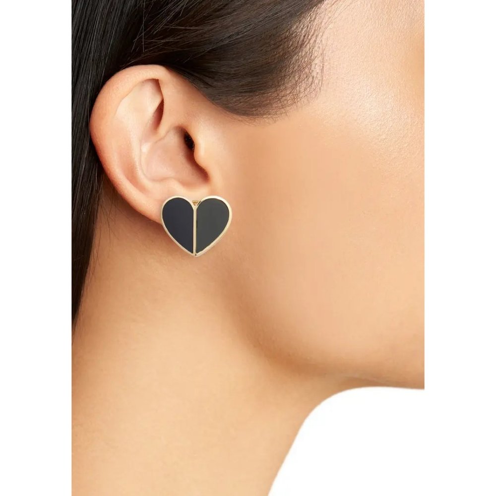 Heart Statement Stud Earrings